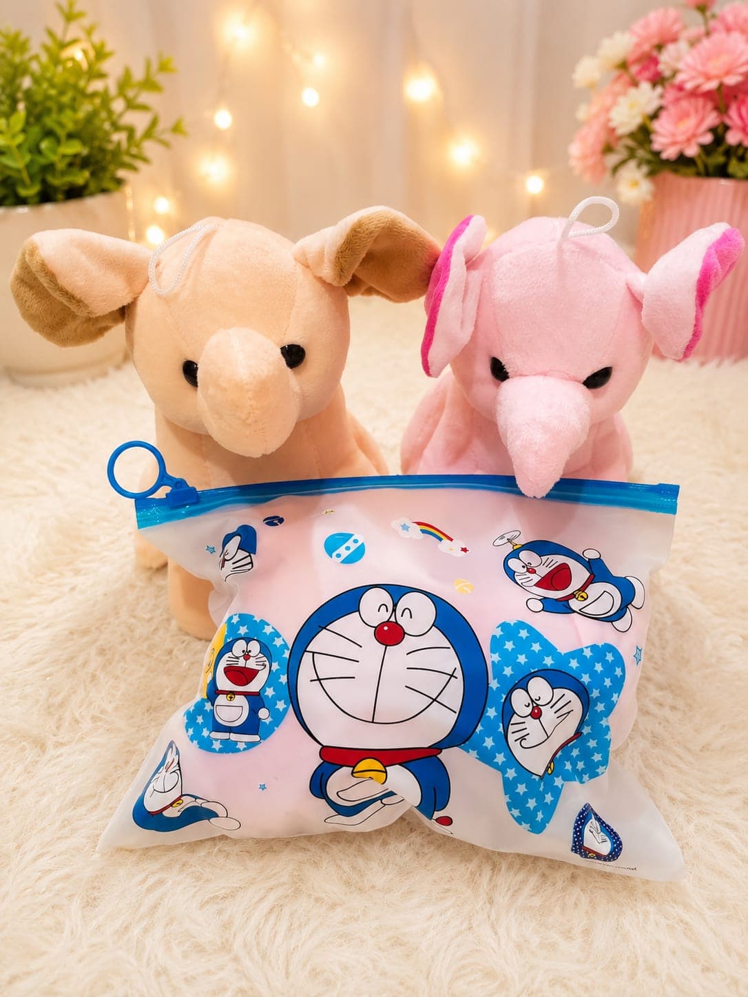 Soft Elephant with Doraemon Packaging