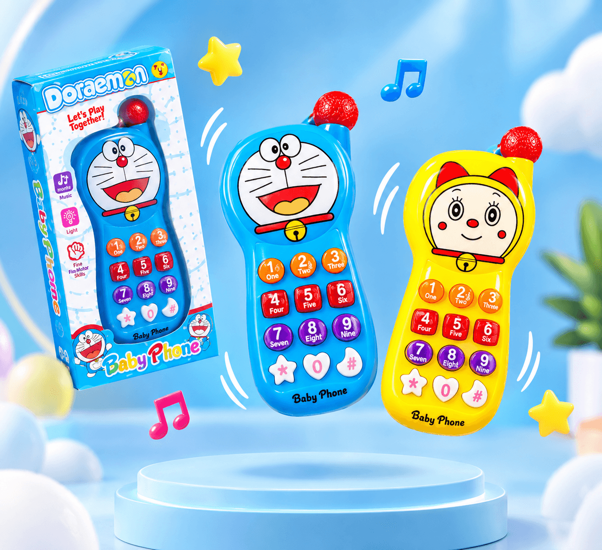 Doraemon & Dorami Musical Baby Phone Toy