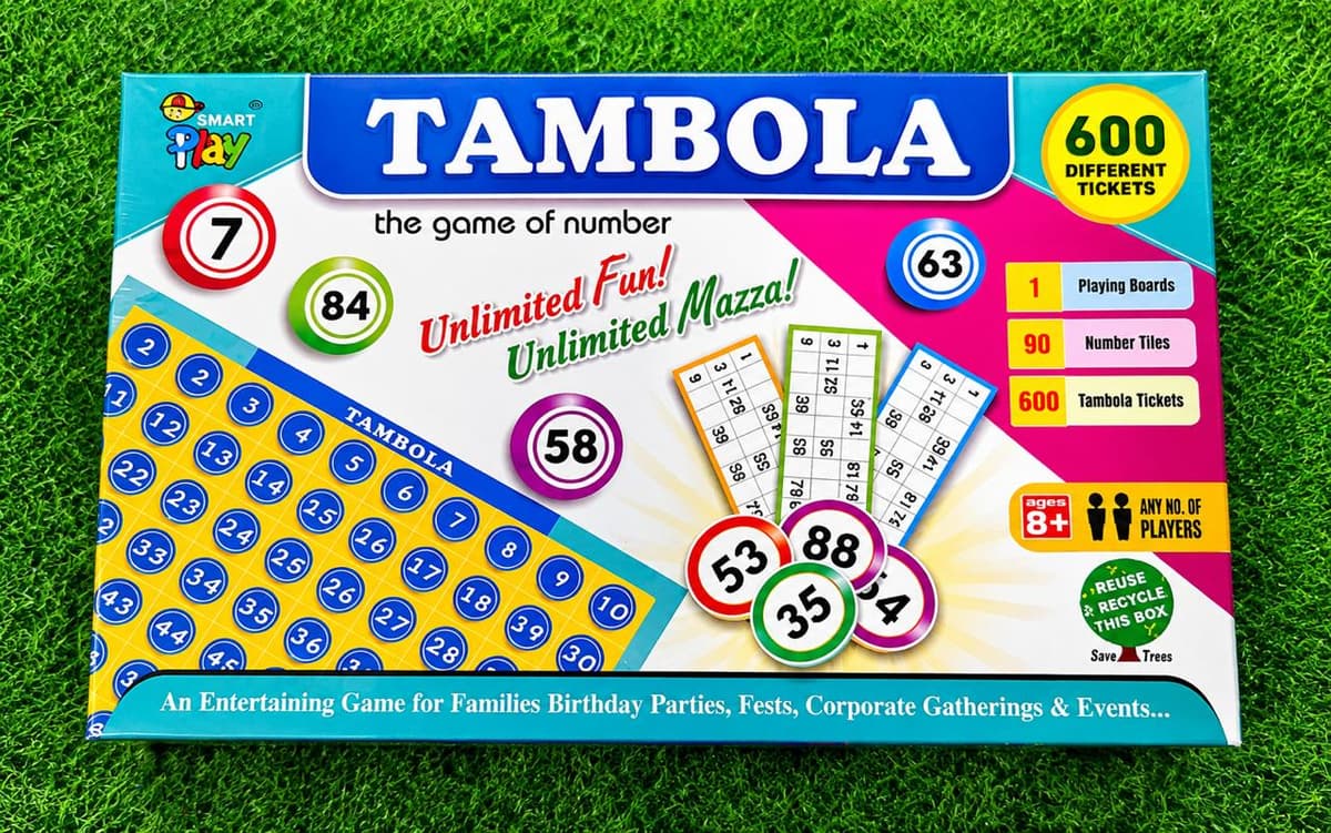 Smart Play Tambola Board Game with 600 Different Tickets